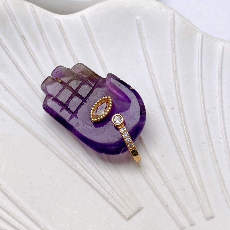 Men'S Accessories Jewelry Brands - 1pc Brand Crystal Natural Stone Pendant
