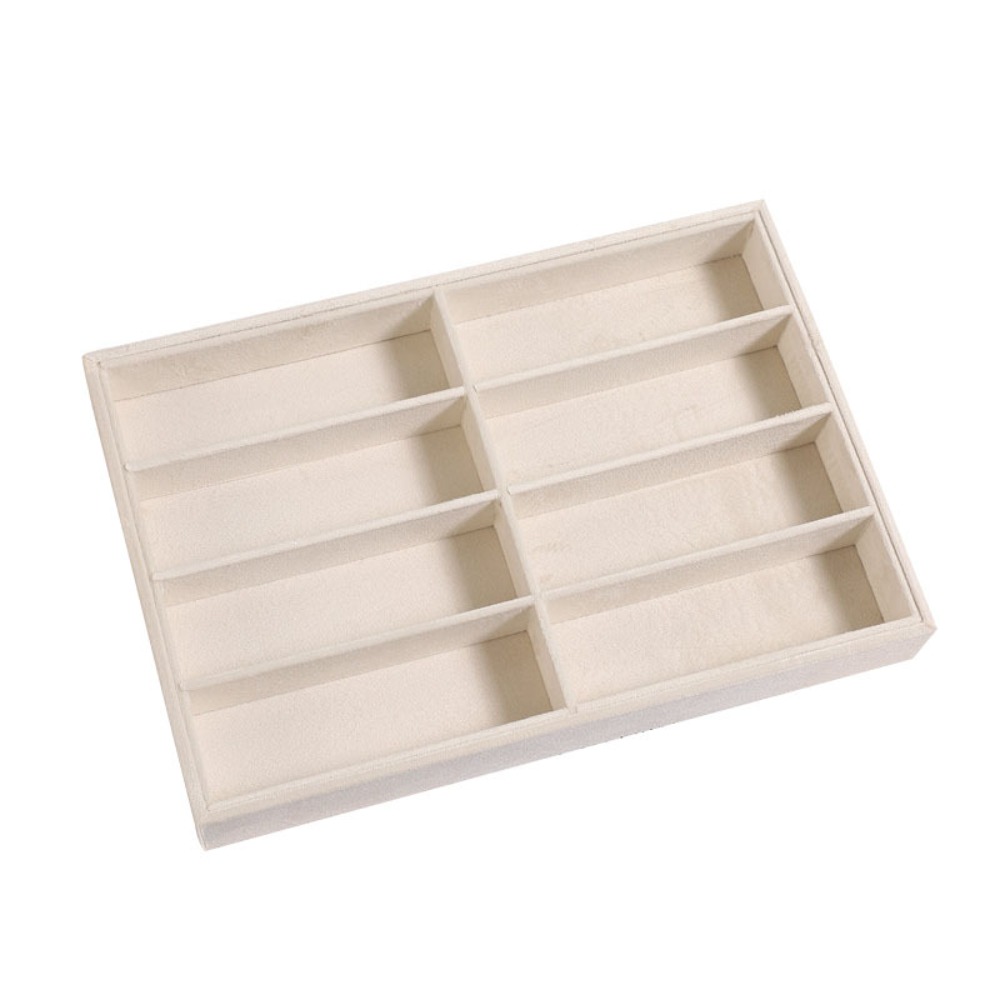 Men'S Accessories Organizer Tray - Beige Grey Sunglass Organizer Stackable Velvet