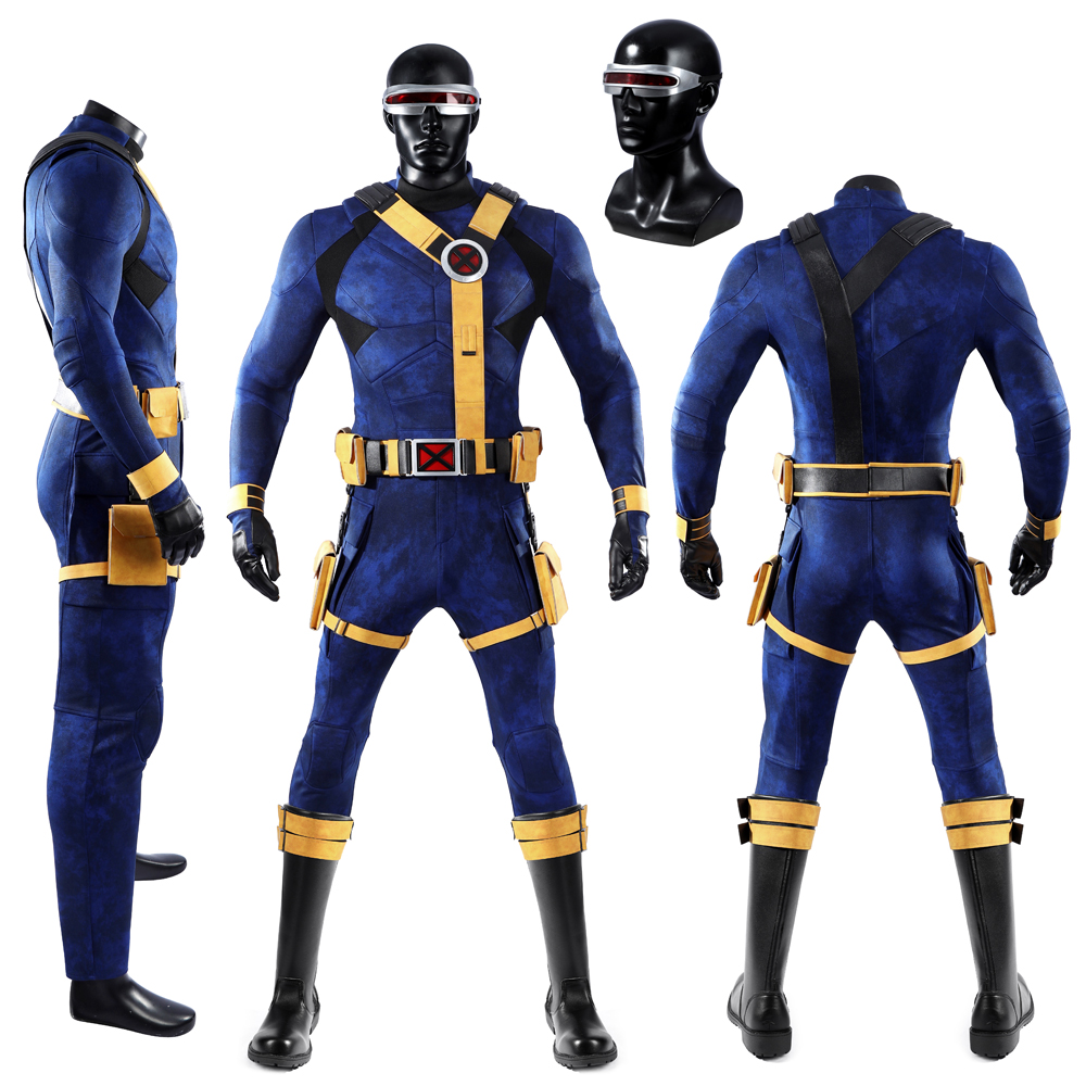 Quality Men'S Accessories - High Quality Blue Cyclops Cosplay Costume