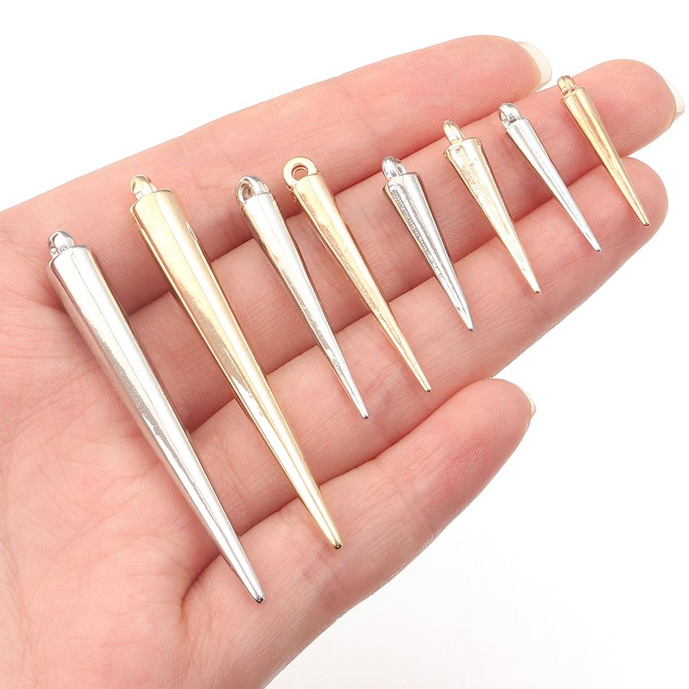 Men Accessories Earrings - 50-200pcs Cone Charms Pendants Plastic CCB