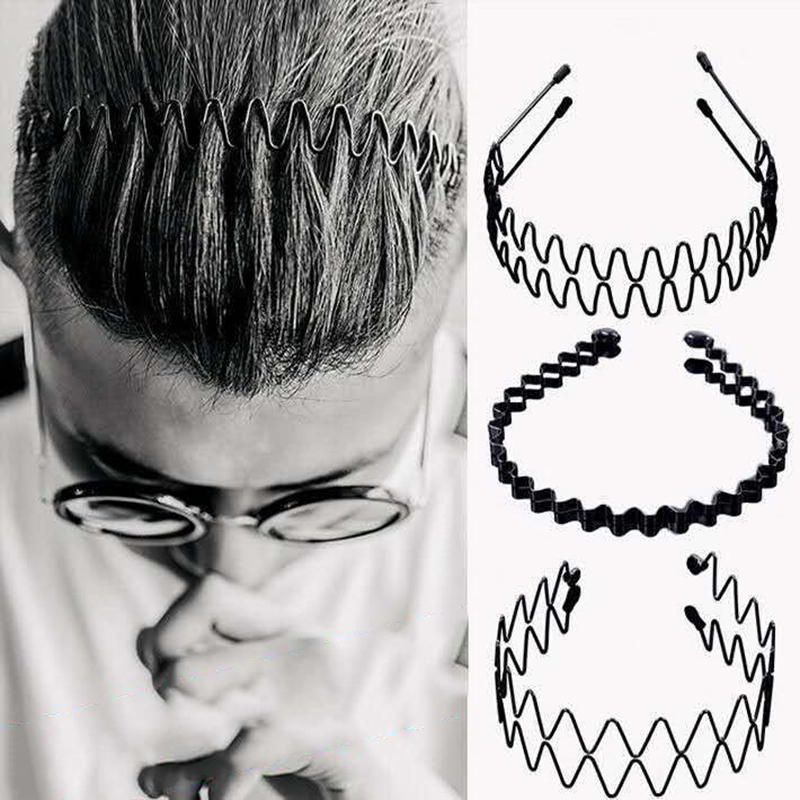 Men Accessories Earrings - Unisex Metal Wavy Spring Hair Hoop