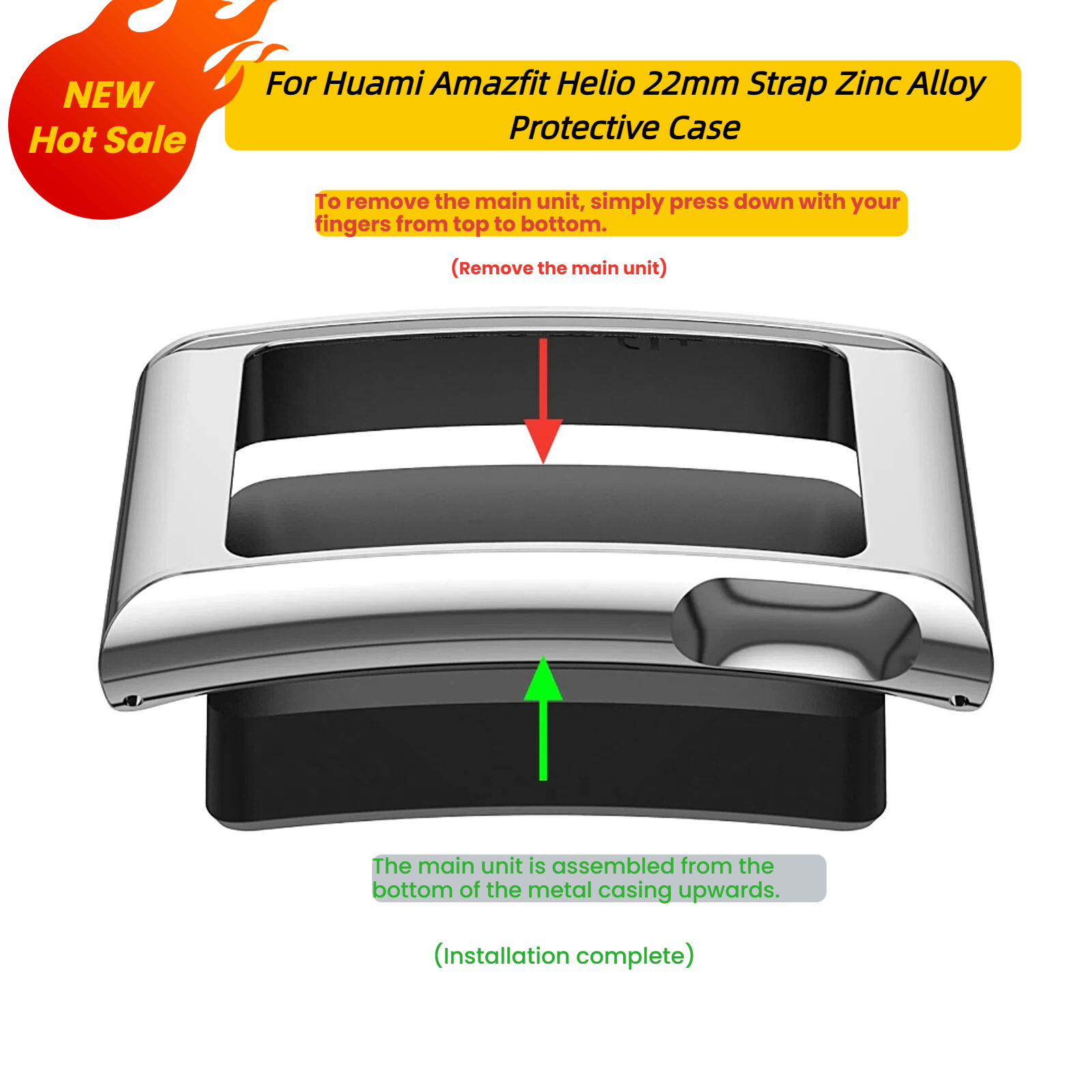 Men Accessories All - Case for Huami Amazfit Helio Metal