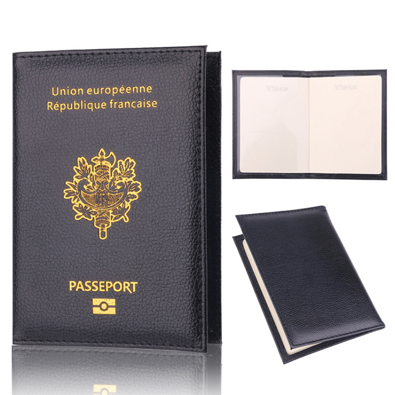 Quality Men'S Accessories - Women Men Travel Pu Passport Holder
