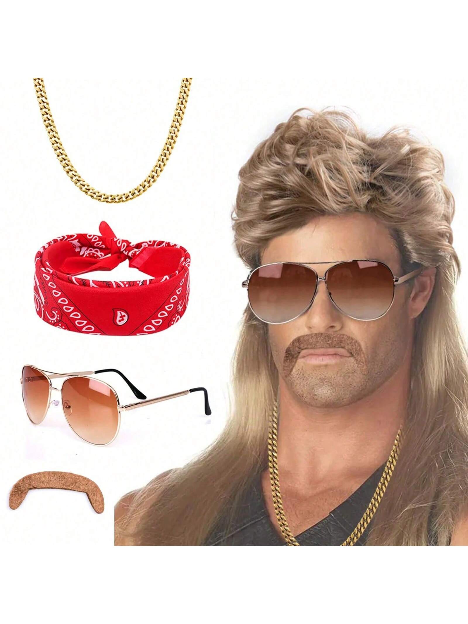 Men'S Accessories In The 90S - Mullet Wig 80s 90s Outfit Accessories