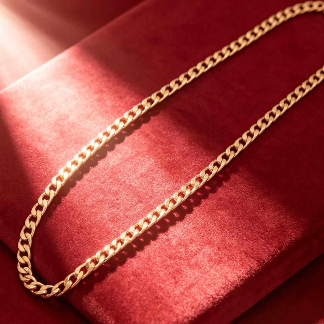 Men'S Accessories Affordable - Hot luxury 18K gold Lucky 8MM