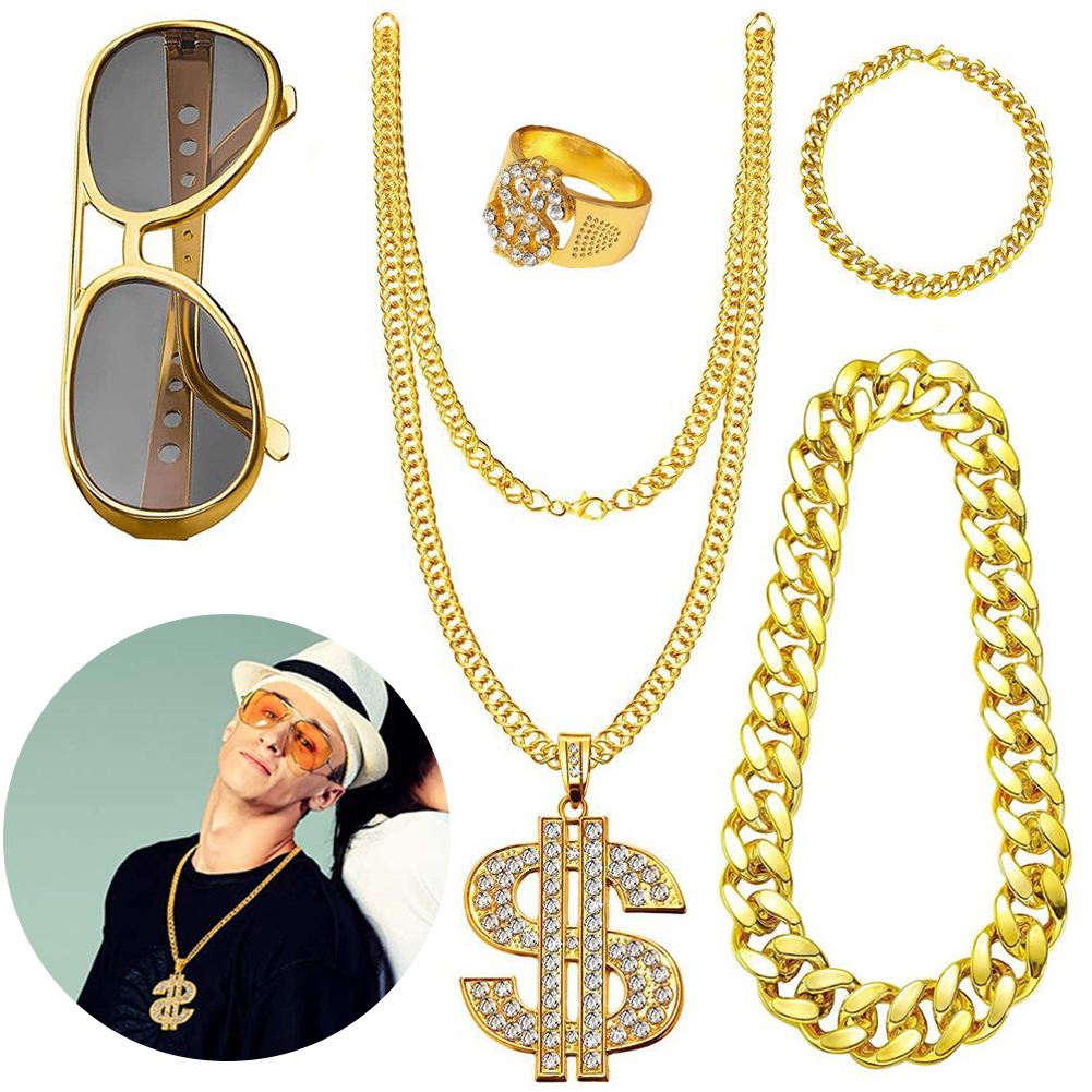 Men'S Accessories In The 90S - 80s 90s Hip Hop Costume Kit
