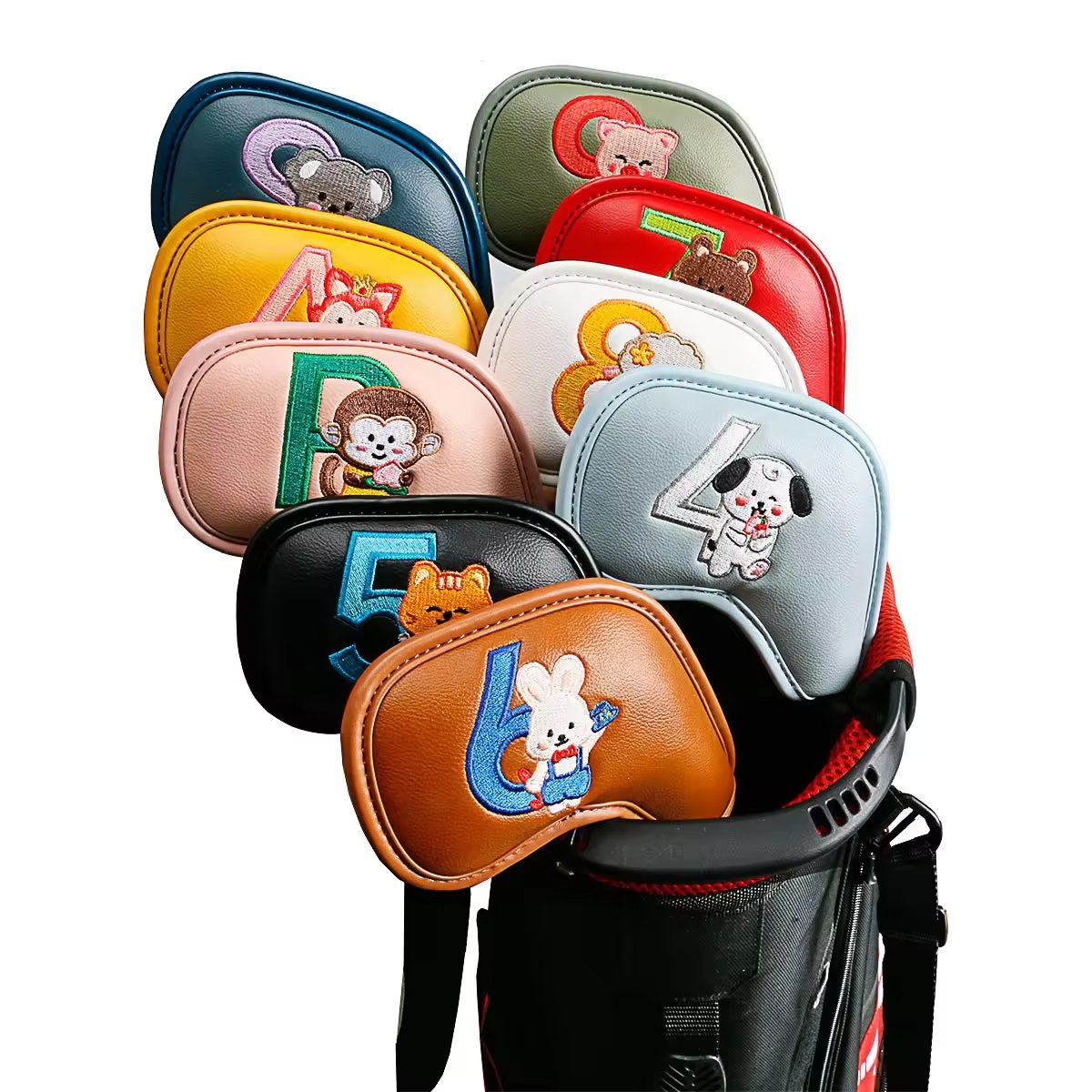 Men'S Mens Accessories - 9Pcs Cute Cartoon Animal Golf Iron