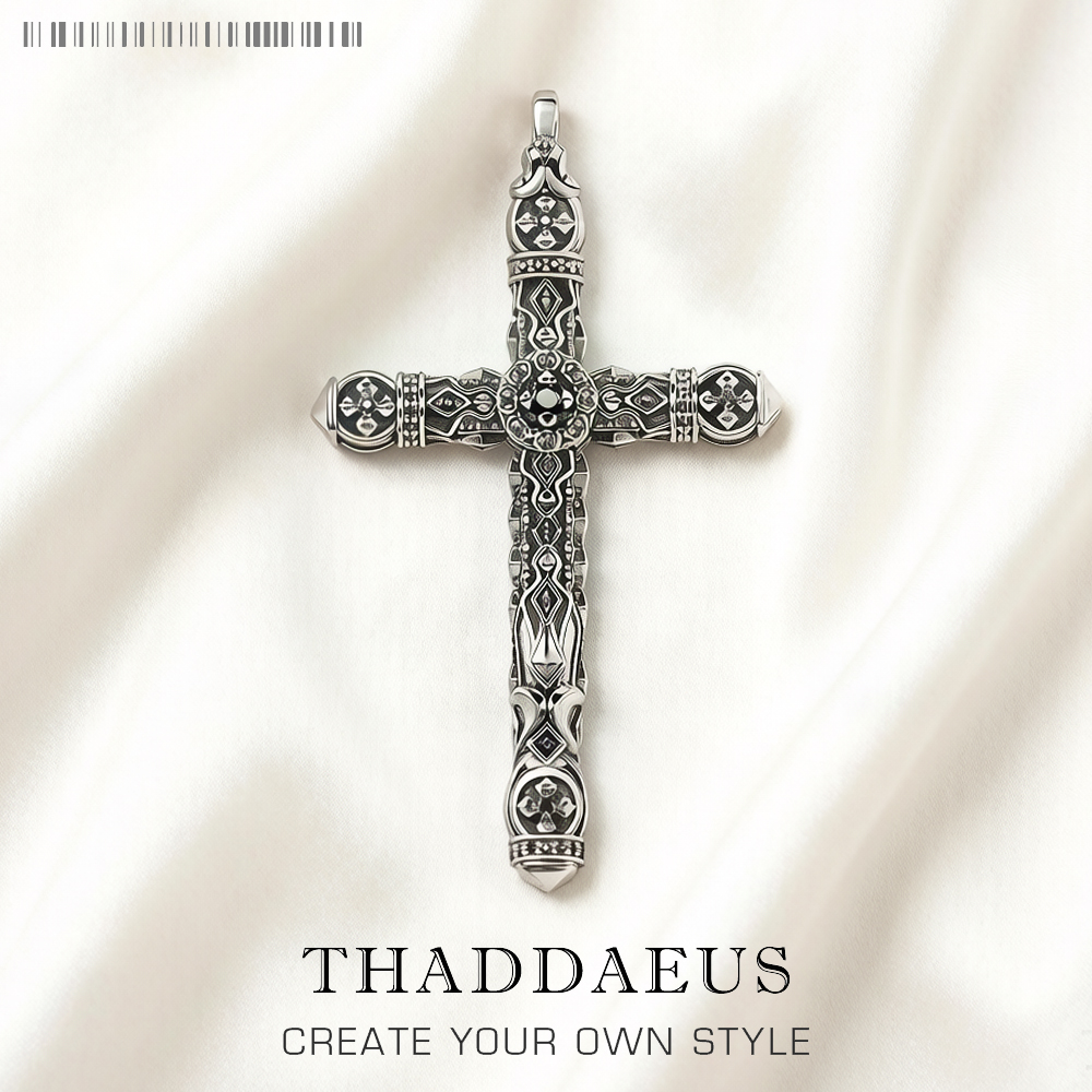 Men'S Accessories Jewelry Brands - Large Richly Ornamented Cross Pendant,Brand New
