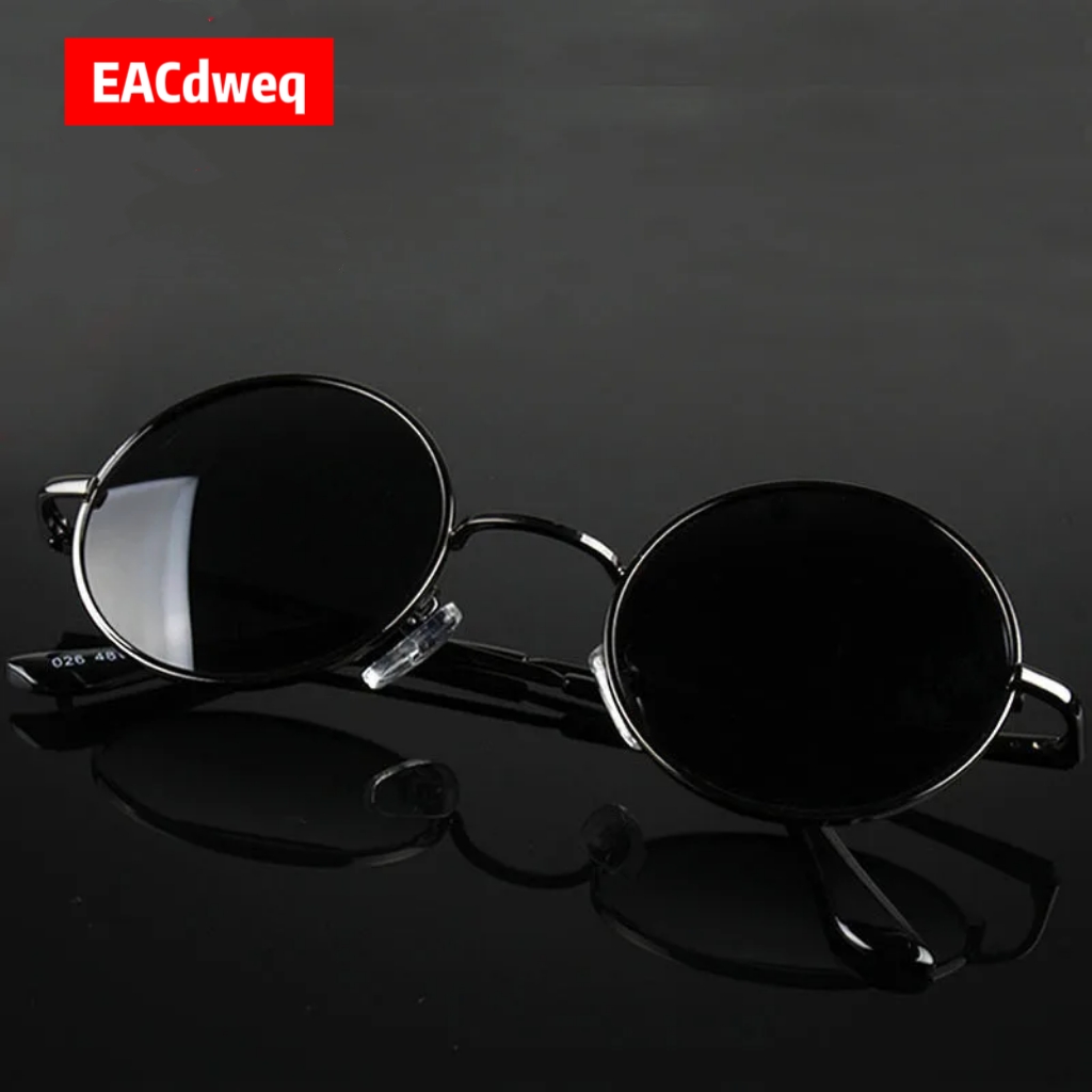 Sunglasses Polarized Men - Retro Vintage Round Sunglasses Men Brand