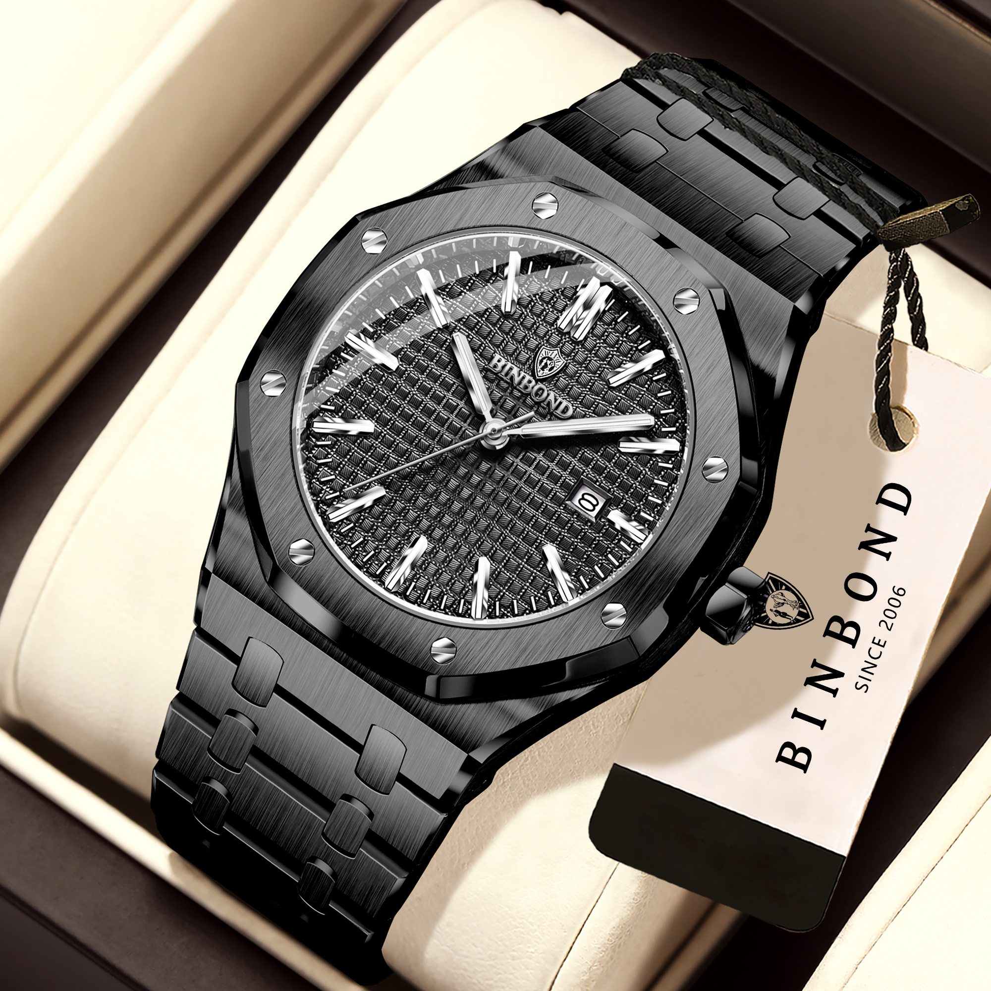 BINBOND Orginal Brand Stainles - Men'S Accessories Luxury Brands 评论和价格
