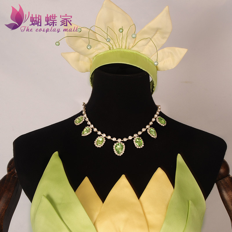 Princess Tiana Dress Cosplay C - Men Accessories For Party 评论和价格