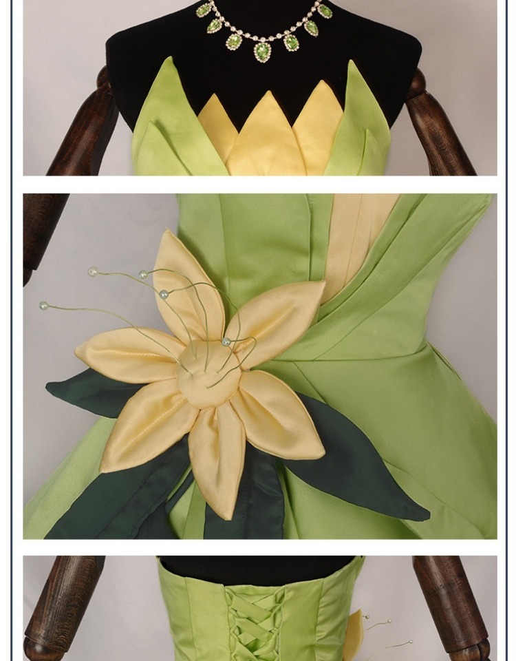 Princess Tiana Dress Cosplay C - Men Accessories For Party 评论和价格