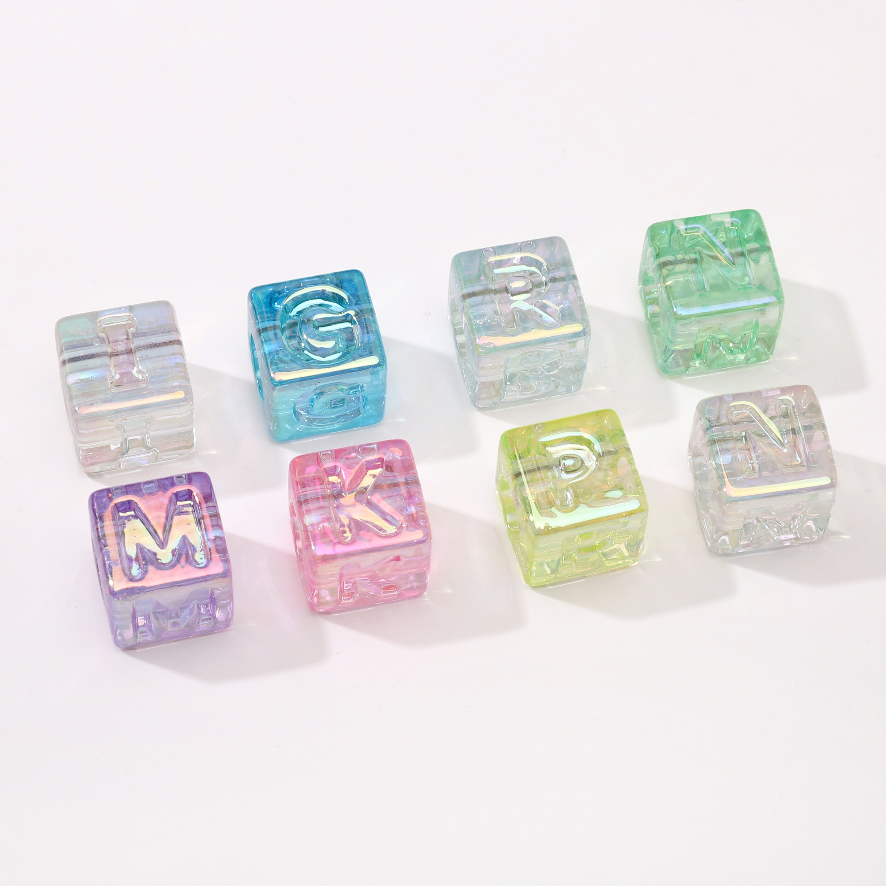 10Pcs beading Colorful Clear L - Men Accessories Earrings 评论和价格