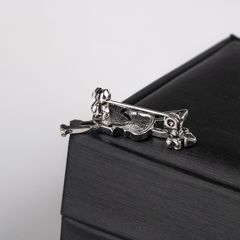 Crystal Violin Brooch Jewelry  - Quality Men'S Accessories 评论和价格