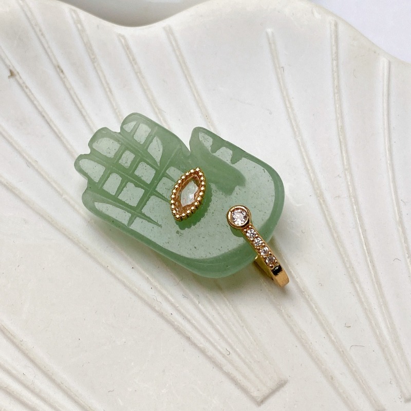 1pc Brand Crystal Natural Ston - Men'S Accessories Jewelry Brands 评论和价格
