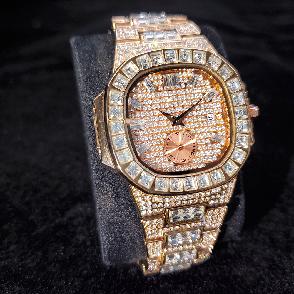 Nautilus Iced Out Watch Men Lu - Men'S Accessories Luxury Brands 评论和价格