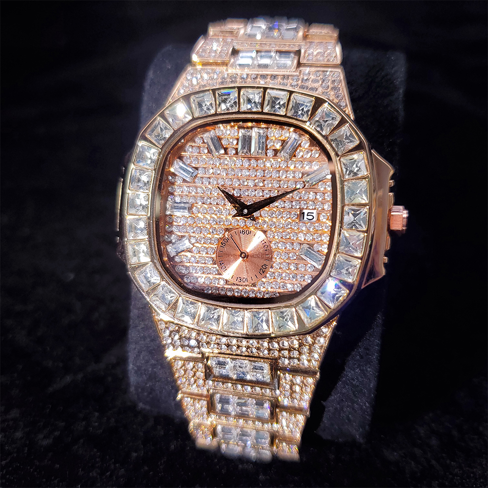 Nautilus Iced Out Watch Men Lu - Men'S Accessories Luxury Brands 评论和价格