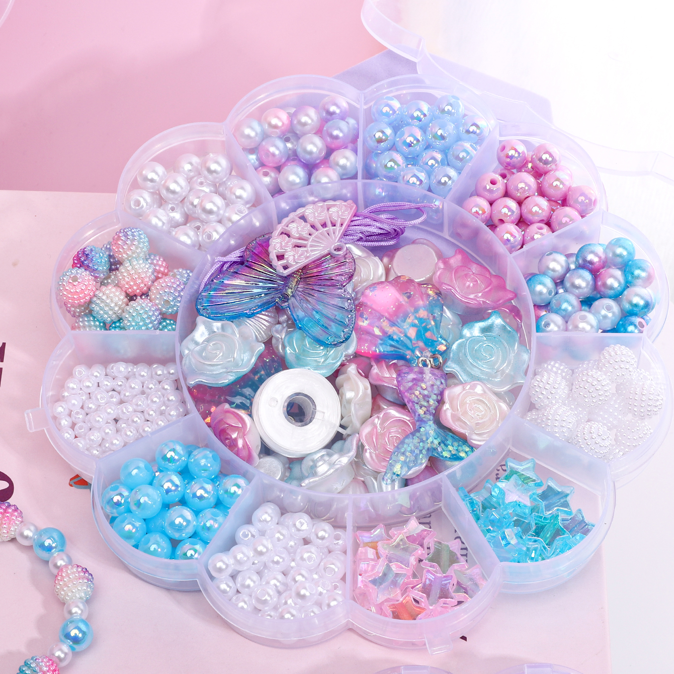 13Grid 0.6-2.6cm Mermaid Color - Men Accessories Earrings 评论和价格