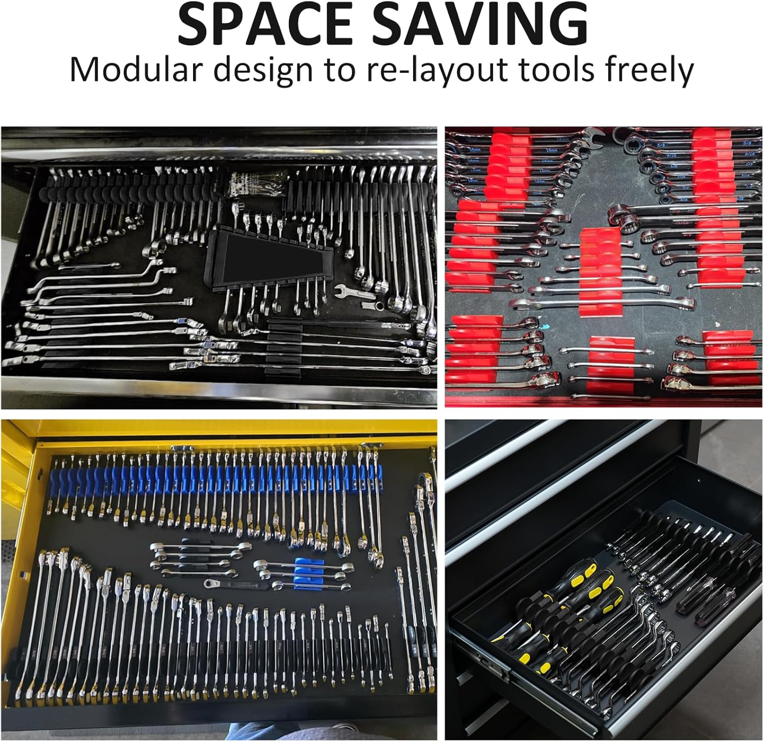 48Pcs Modular Wrench Organizer - Men'S Accessories Organizer Tray 评论和价格