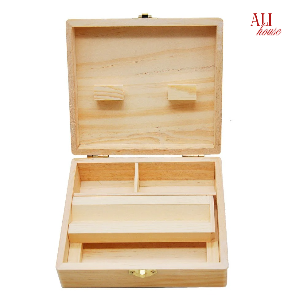 Wood Stash Box With Rolling Tr - Men'S Accessories Organizer Tray 评论和价格
