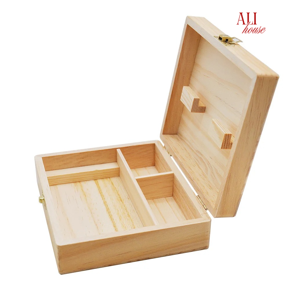 Wood Stash Box With Rolling Tr - Men'S Accessories Organizer Tray 评论和价格