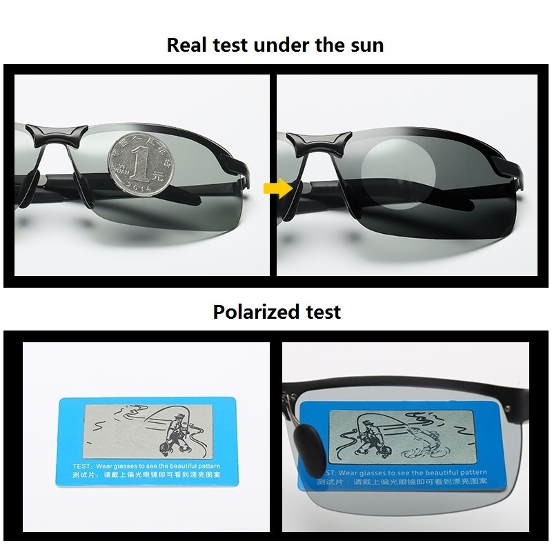 Classic Photochromic Sunglasse - Sunglasses Polarized Men 评论和价格
