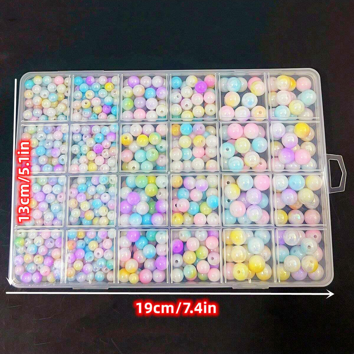 800pcs/24 grid set box 6mm/8mm - Men Accessories Earrings 评论和价格