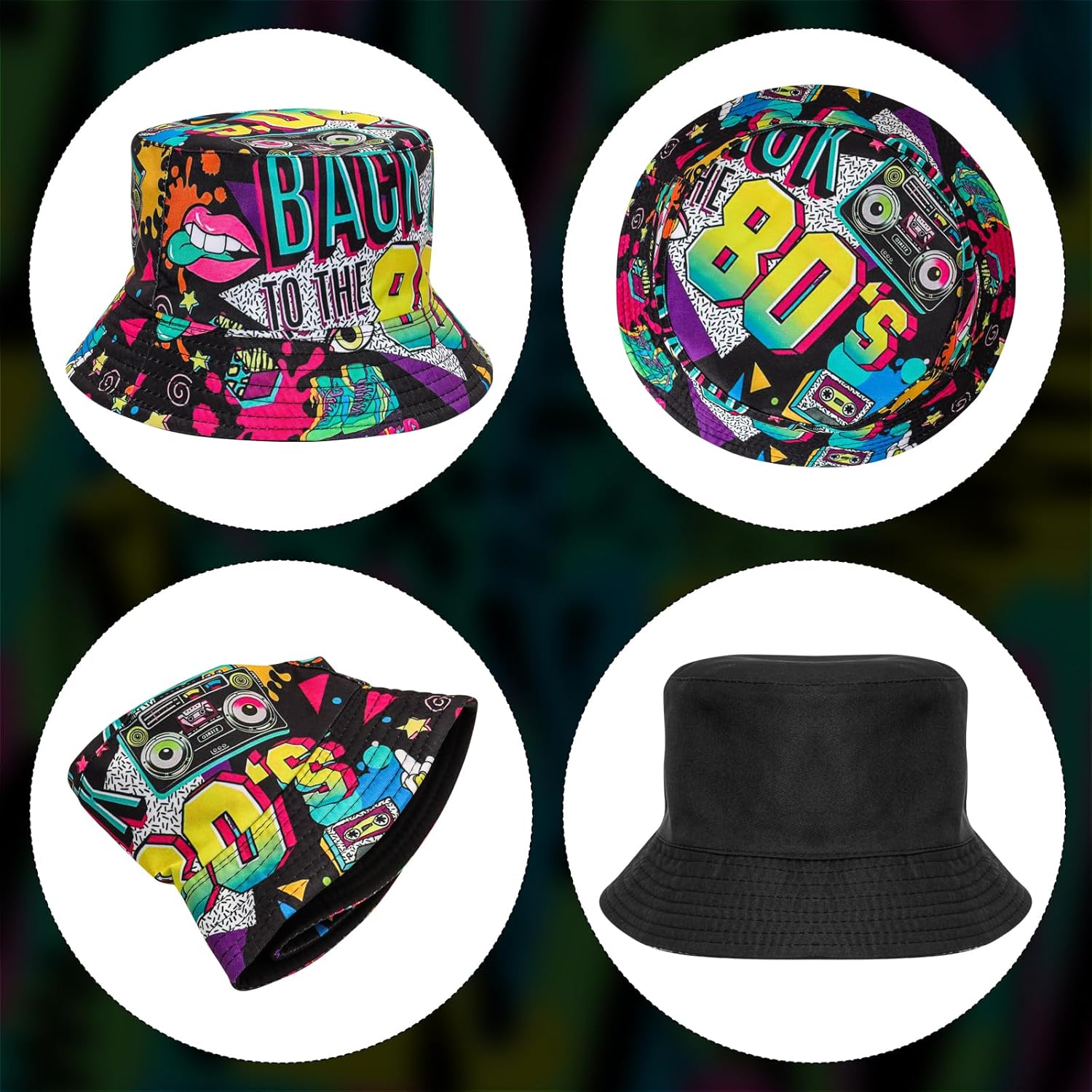 Fashion 80s 90s Bucket-Hat Fis - Men'S Accessories In The 90S 评论和价格
