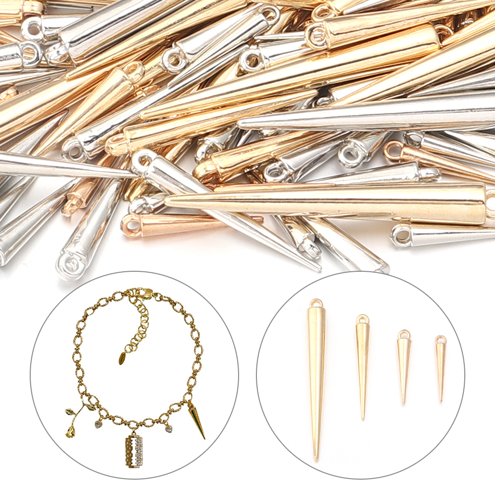 50-200pcs Cone Charms Pendants - Men Accessories Earrings 评论和价格