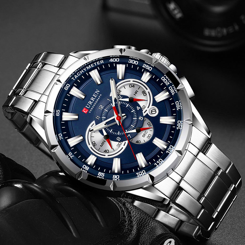 CURREN Wrist Watch Men Waterpr - Men'S Accessories Luxury Brands 评论和价格