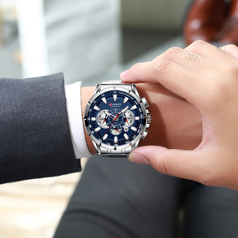CURREN Wrist Watch Men Waterpr - Men'S Accessories Luxury Brands 评论和价格