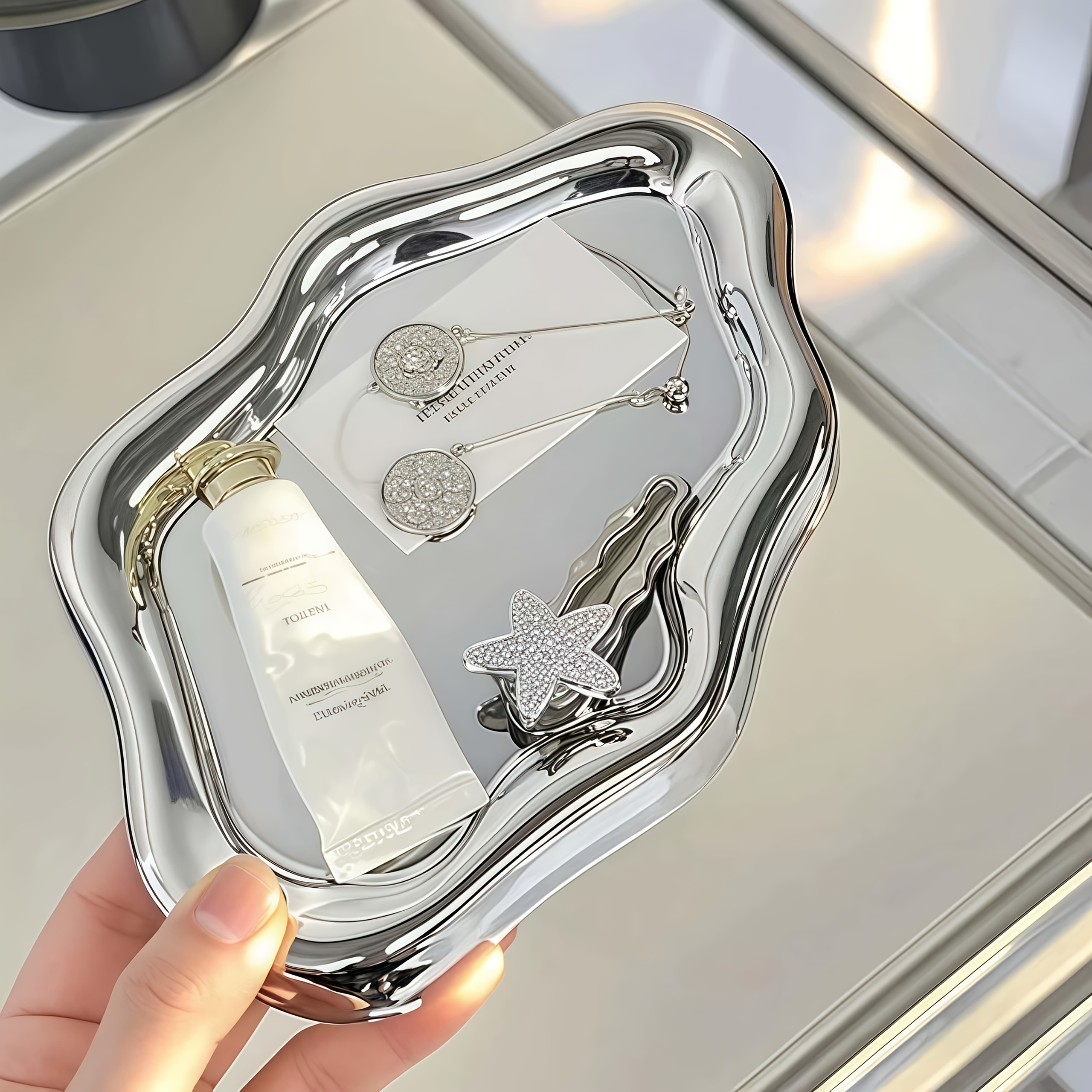 1 Large Jewelry Tray - Elegant - Men'S Accessories Organizer Tray 评论和价格