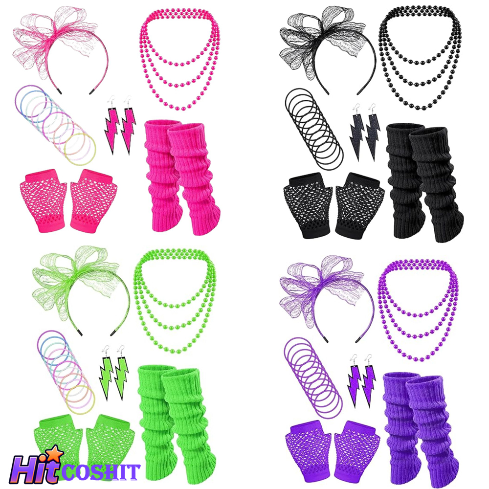 80s Costume Accessories Hologr - Men Accessories Earrings 评论和价格