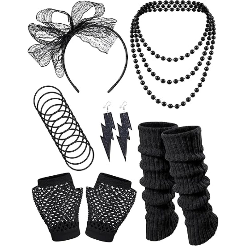 80s Costume Accessories Hologr - Men Accessories Earrings 评论和价格