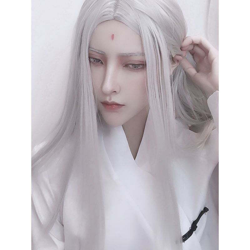 Men Hanfu Long Straight Hair A - Men Accessories For Party 评论和价格