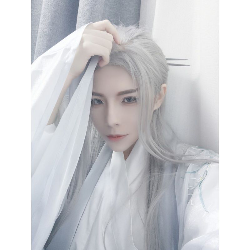 Men Hanfu Long Straight Hair A - Men Accessories For Party 评论和价格