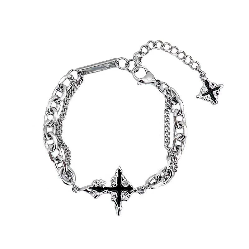 Punk Black Cross Pendant Chain - Men'S Accessories In The 90S 评论和价格