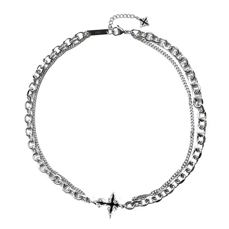 Punk Black Cross Pendant Chain - Men'S Accessories In The 90S 评论和价格