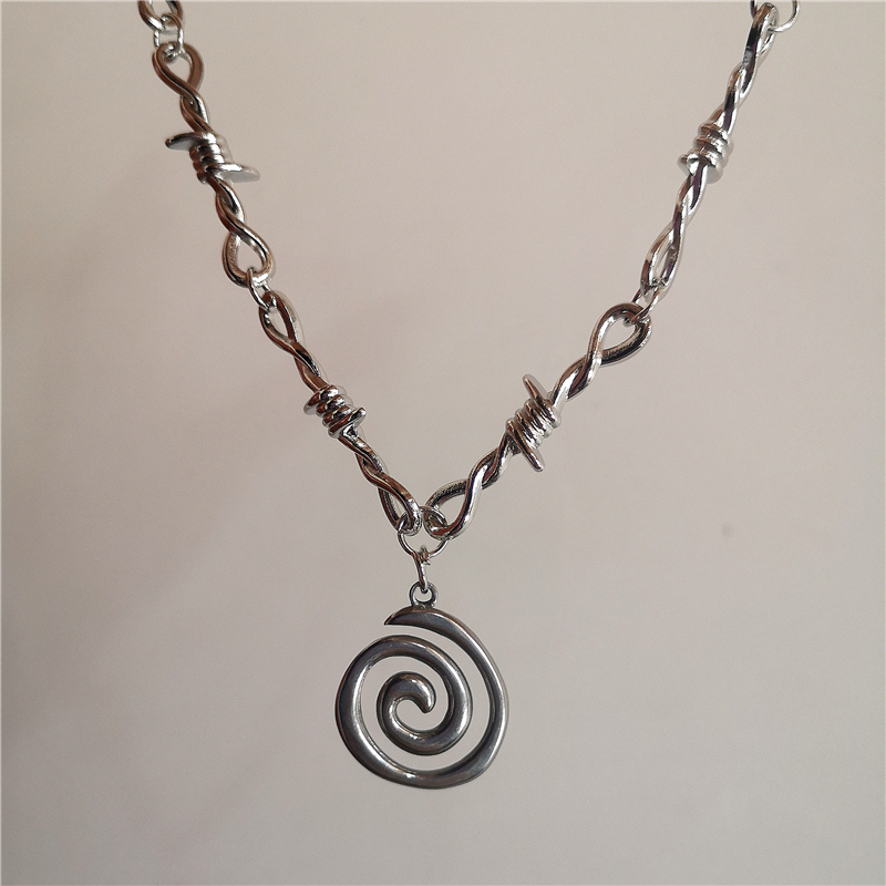 Punk Spiral Vortex Pendant Tho - Men'S Accessories In The 90S 评论和价格