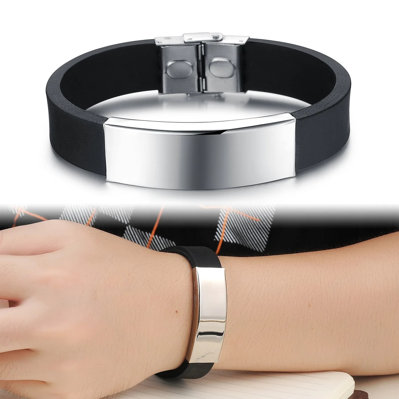 Punk Custom Logo Name Silicone - Men'S Accessories Luxury Brands 评论和价格