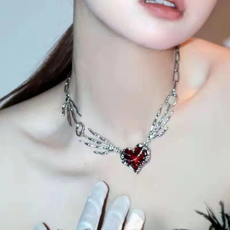 Gothic Vintage Y2K Red Glass H - Men'S Accessories In The 90S 评论和价格