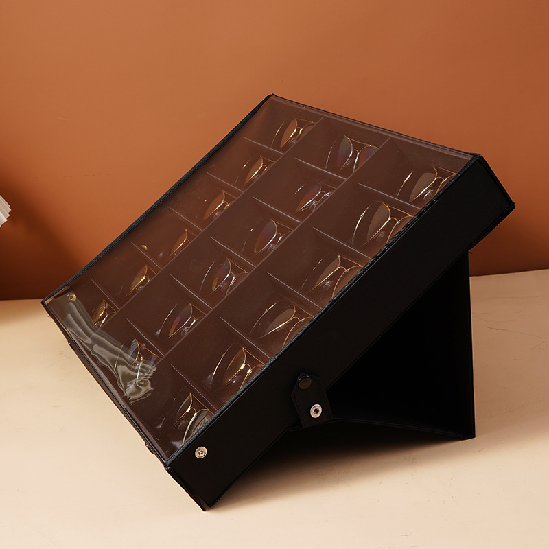 18 Slots /Grid Glasses Storage - Men'S Accessories Organizer Tray 评论和价格
