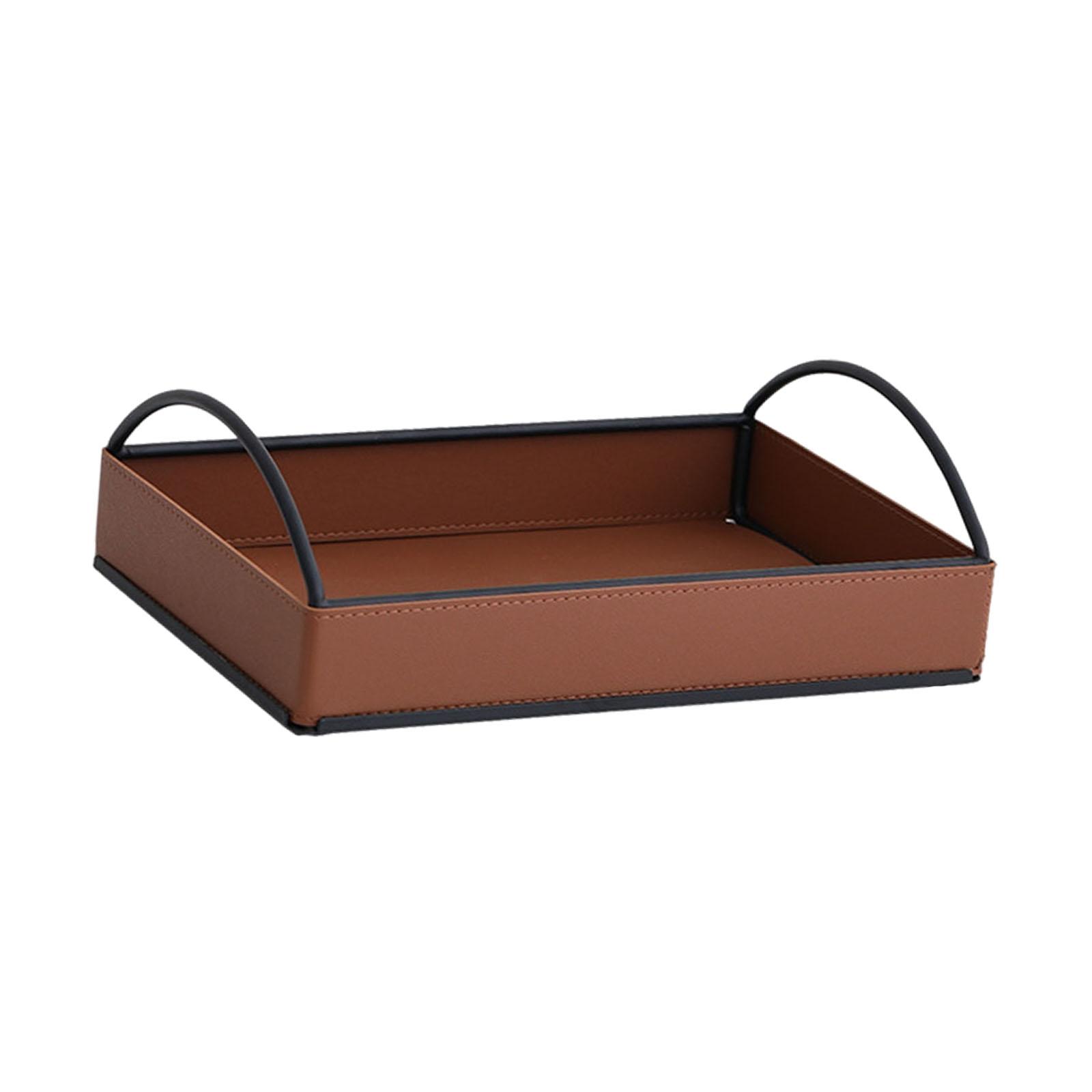 Modern PU Leather Valet Tray D - Men'S Accessories Organizer Tray 评论和价格