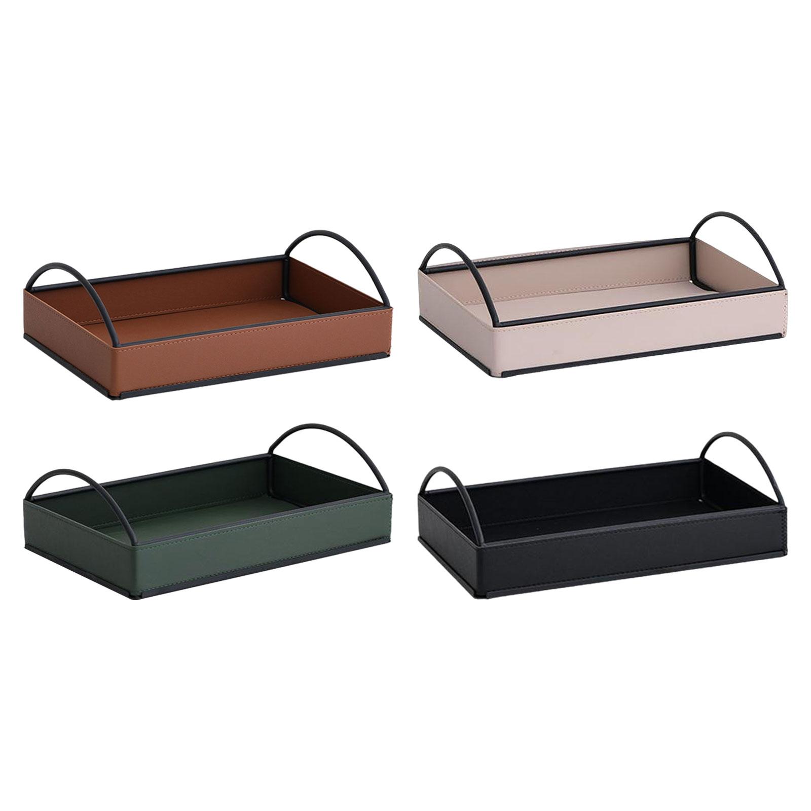 Modern PU Leather Valet Tray D - Men'S Accessories Organizer Tray 评论和价格