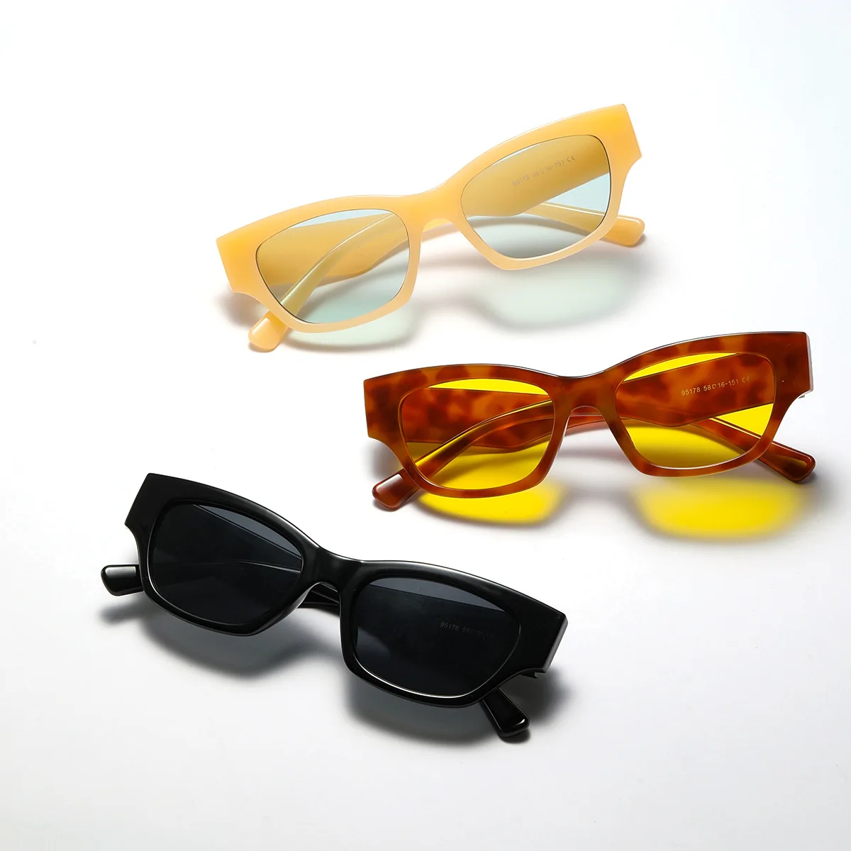 Fashion Yellow Women Cat Eye S - Men'S Accessories In The 90S 评论和价格