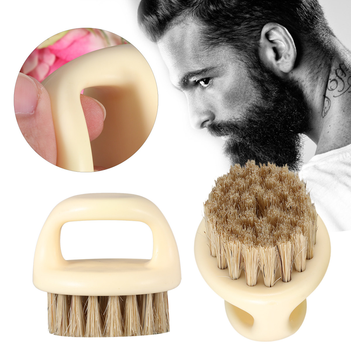 2Pcs Beard Brush Set for Men P - Quality Men'S Accessories 评论和价格