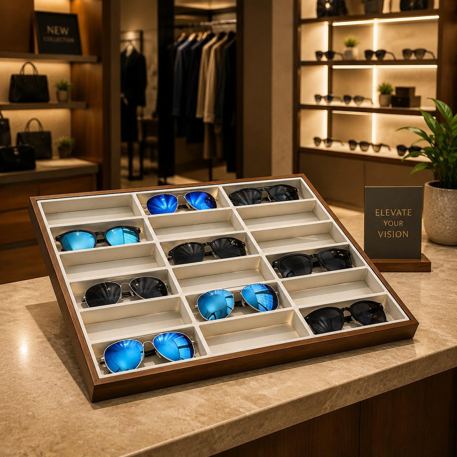 Glasses Display Tray Eyewear S - Men'S Accessories Organizer Tray 评论和价格