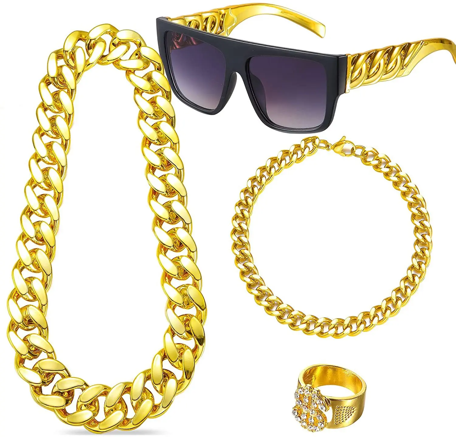 80s 90s Hip Hop Costumes Outfi - Men'S Accessories In The 90S 评论和价格