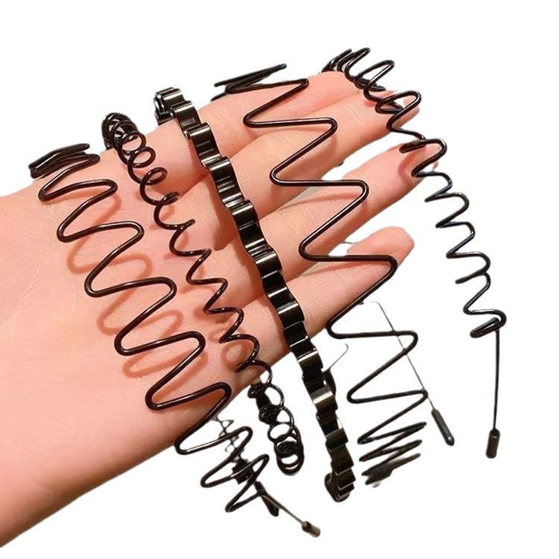 Unisex Metal Wavy Spring Hair  - Men Accessories Earrings 评论和价格