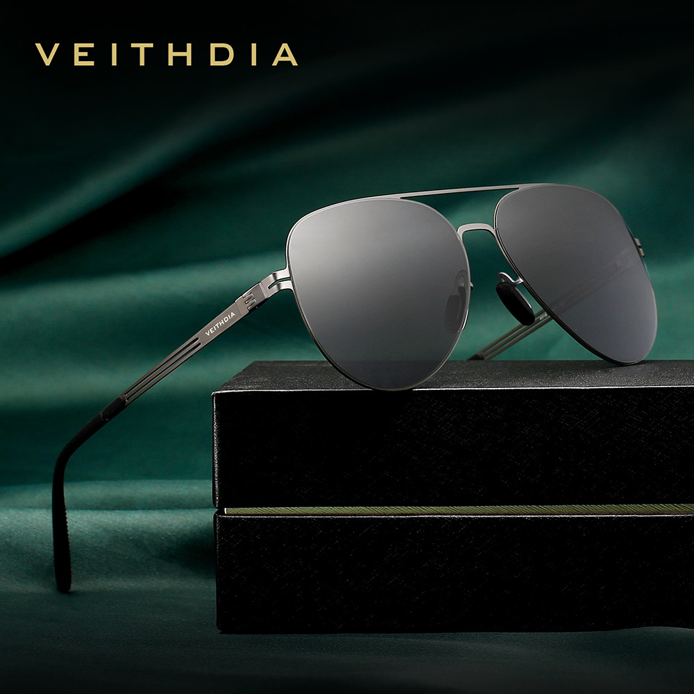 VEITHDIA Fashion Nylon Pilot S - Sunglasses Polarized Men 评论和价格